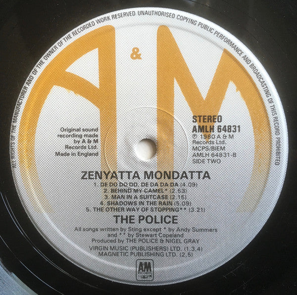 Zenyatta Mondatta - The Police Official Website