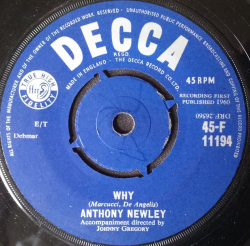 Anthony Newley : Why (7