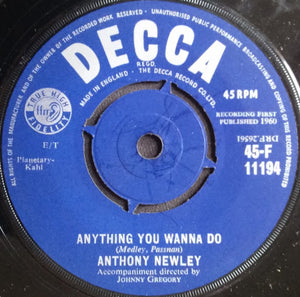 Anthony Newley : Why (7", 4-P)