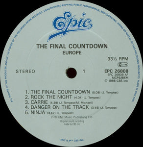 Europe (2) : The Final Countdown (LP,Album)