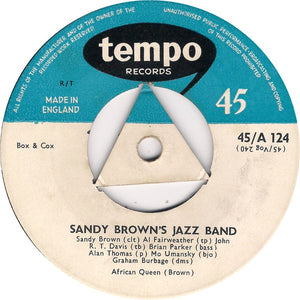 Sandy Brown's Jazz Band : African Queen / Special Delivery (7", Single)