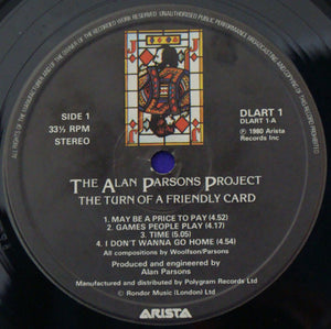 The Alan Parsons Project : The Turn Of A Friendly Card (LP, Album, PRS)