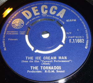 The Tornados : The Ice Cream Man / Theme From "The Scales Of Justice" (7", Single, Mono)