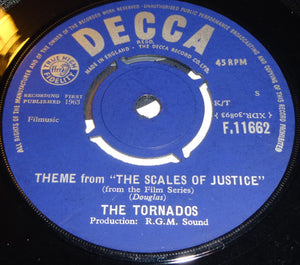 The Tornados : The Ice Cream Man / Theme From "The Scales Of Justice" (7", Single, Mono)