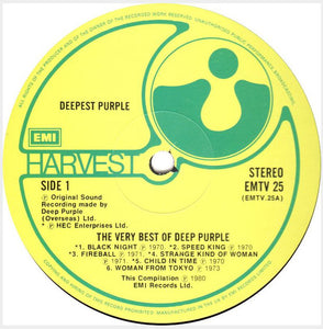 Deep Purple : Deepest Purple (The Very Best Of Deep Purple) (LP, Comp)