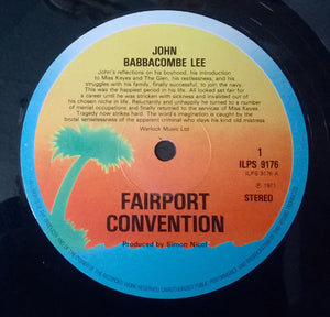 Fairport Convention : "Babbacombe" Lee (LP, Album, RE, Sin)