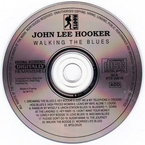 John Lee Hooker : Walking The Blues (CD, Comp, RM)