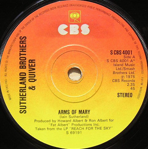 Sutherland Brothers & Quiver : Arms Of Mary (7
