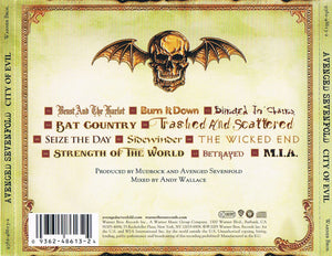 Avenged Sevenfold : City Of Evil (CD, Album, RE)