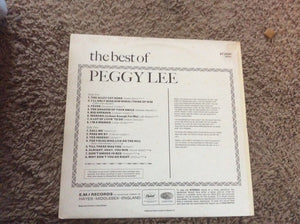 Peggy Lee : The Best Of Peggy Lee (LP, Comp, Ora)