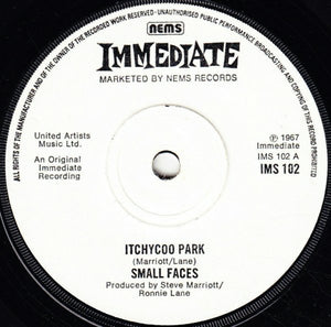 Small Faces : Itchycoo Park (7", Single, RE, Sol)