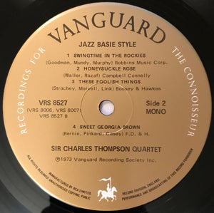 Joe Newman / Sir Charles Thompson : Jazz Basie Style (LP, Mono)