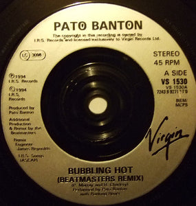 Pato Banton : Bubbling Hot (7", Single)