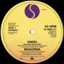 Load image into Gallery viewer, Madonna : Angel (Extended Dance Mix) (12&quot;, Single)
