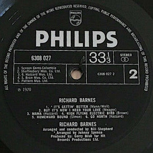 Richard Barnes : Richard Barnes (LP, Album)