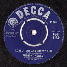 Load image into Gallery viewer, Anthony Newley : And The Heavens Cried / Lonely Boy And Pretty Girl (7&quot;)
