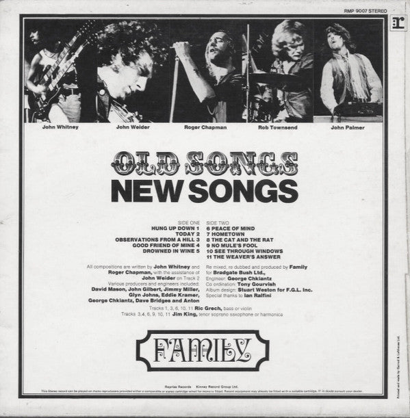 Family (6) : Old Songs, New Songs (LP, Comp)