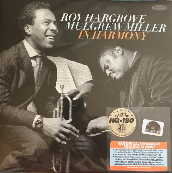 Roy Hargrove, Mulgrew Miller : In Harmony (2xLP, Ltd, Num)