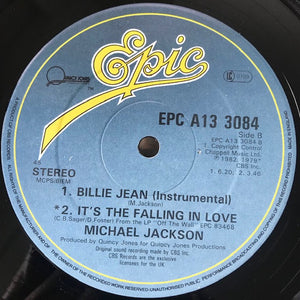 Michael Jackson : Billie Jean (Extended Re-mix) (12", Single)