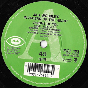 Jah Wobble's Invaders Of The Heart : Visions Of You (7", Single, Gre)