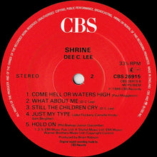 Load image into Gallery viewer, Dee C. Lee : Shrine (LP, Album)
