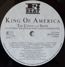 Load image into Gallery viewer, The Costello Show Featuring The Attractions And Confederates* : King Of America (LP, Album, Bas)
