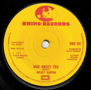 Bruce Ruffin : Mad About You (7", Single, Sol)