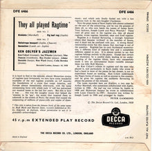 Load image into Gallery viewer, Ken Colyer&#39;s Jazzmen : They All Played Ragtime (7&quot;, EP)
