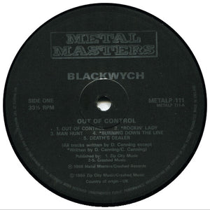 Blackwych : Out Of Control (LP, Album)