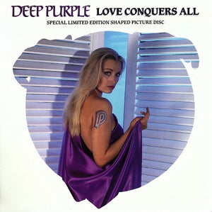 Deep Purple : Love Conquers All (7", Shape, Single, Ltd, Pic)