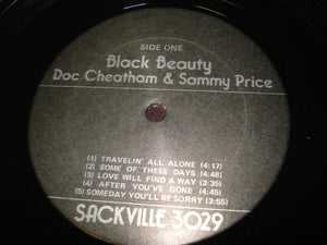 Doc Cheatham & Sammy Price : Black Beauty (LP)