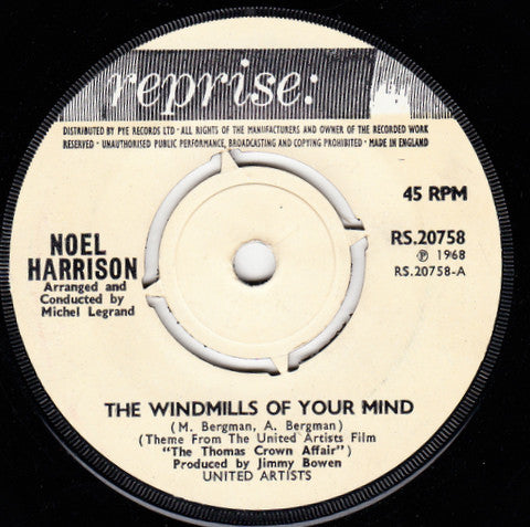 Noel Harrison : The Windmills Of Your Mind (7