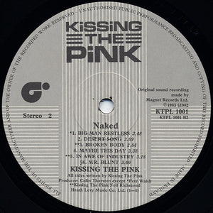 Kissing The Pink : Naked (LP, Album)