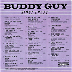 Buddy Guy : Stone Crazy (CD, Album, Comp, RM)