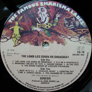 Genesis : The Lamb Lies Down On Broadway (2xLP, Album, Gat)