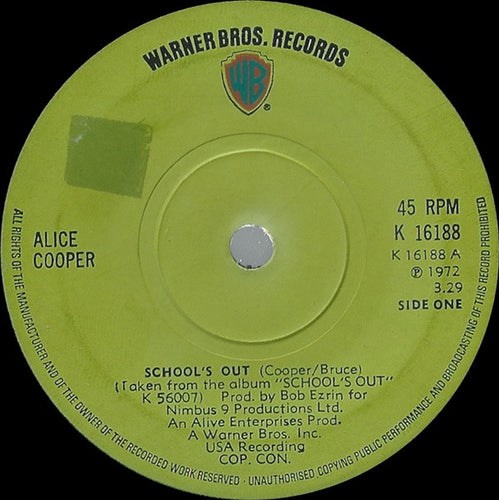 Alice Cooper : School's Out / Gutter Cat (7