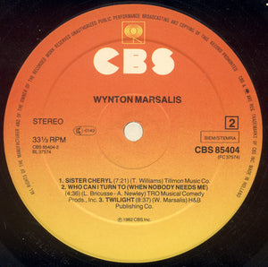 Wynton Marsalis : Wynton Marsalis (LP, Album)