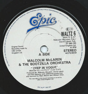 Malcolm McLaren And The House Of McLaren : Deep In Vogue (7", Single)