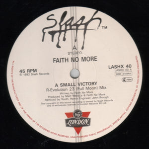 Faith No More : A Small Victory (Remixed By Youth) (12", Single, DFI)