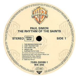 Paul Simon : The Rhythm Of The Saints (LP, Album)