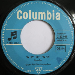 Gerry & The Pacemakers : Pretend / Why Oh Why (7", Single)