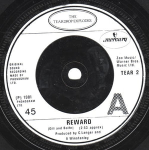 The Teardrop Explodes : Reward (7", Single, Sil)