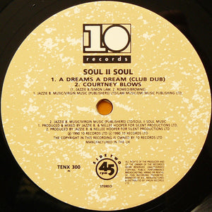 Soul II Soul : A Dreams A Dream (12", Single)