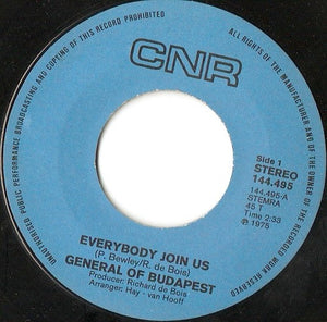 General Of Budapest* : Everybody Join Us (7", Single, Blu)