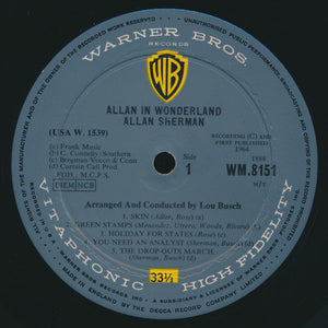 Allan Sherman : Allan In Wonderland (LP, Album, Mono)