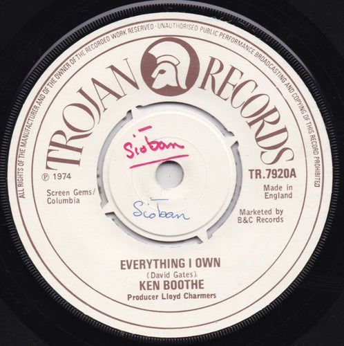 Ken Boothe : Everything I Own (7