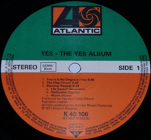 Yes : The Yes Album (LP, Album, RE)