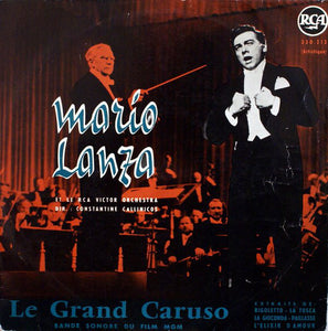 Mario Lanza : Le Grand Caruso (10", Album, Mono, Red)