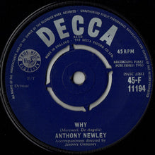 Load image into Gallery viewer, Anthony Newley : Why (7&quot;, 4-P)
