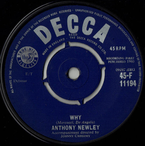 Anthony Newley : Why (7